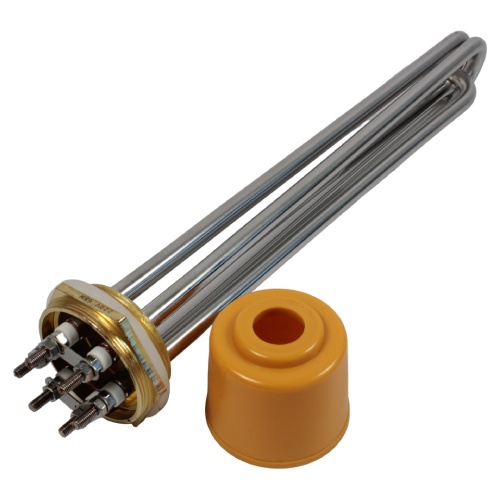 Блок ТЭН-12,0кВт, 220В (460мм.) G2" нерж/латунь (трубка + колпак) HTH